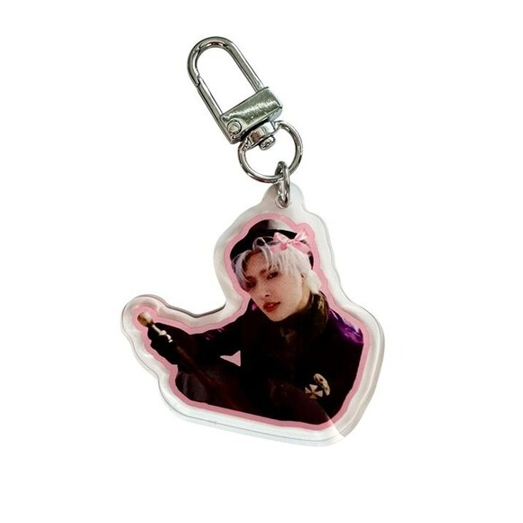 WONKA Mingi Work Video Ateez Atiny Keychain Bias Idol Kpop - Picture 2 of 3